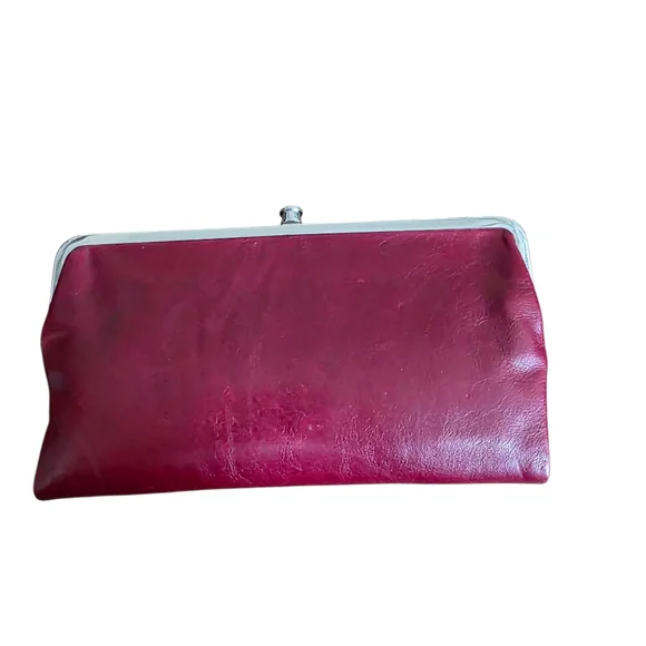 Hobo Lauren Leather Wallet Clutch Cardinal Red Retail $138 - Picture 7 of 12